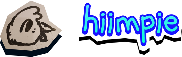 hiimpie A small cutout illustration of a goose next to text that says "hiimpie"